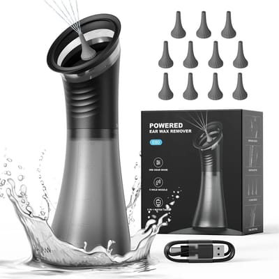 CYRO - Oorsmeer Verwijderaar - Oorreiniger - Oorspuit Oorreiniger - Water Aangedreven - 3 Drukinstellingen - Oor UItspuiten