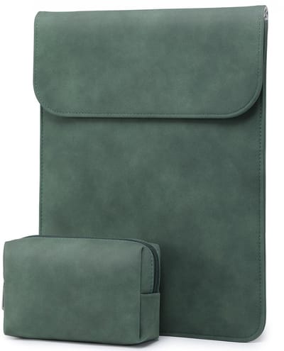 13 Inch Laptophoes Sleeve voor MacBook Air 13 M5 A3449 M4 M3 M2 M1 2026-2018, MacBook Pro 13 M2 M1 2026-2016, 13" MacBook Neo 2026 A3404, iPad Air/Pro 13, Surface Pro, XPS 13, Middernacht Groen