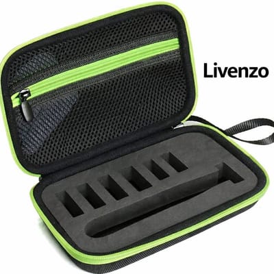 Livenzo Hoes - Hardcase - geschikt voor Philips Oneblade - Luxe reisetui - Zwart