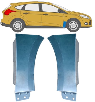 Reparatiepaneel voorspatbord voor Ford Focus 2010-2018 / Links / Rechts