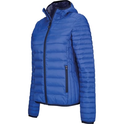 Kariban Ladies' lightweight hooded padded jacket K6111 - Light Royal Blue - XXL