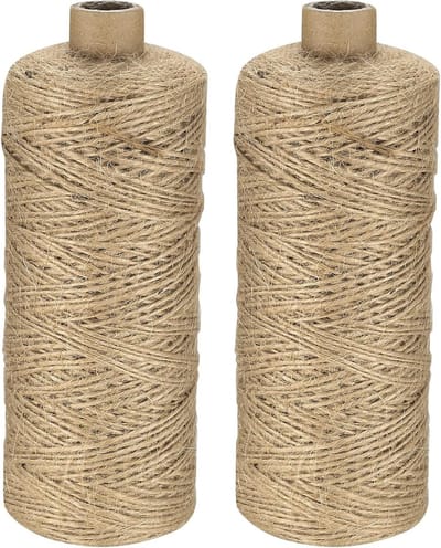 1 mm x 400 m Jute Touw - Sterk en Scheurvast Tuin- en Knutselkoord voor DIY Projecten en Decoratie