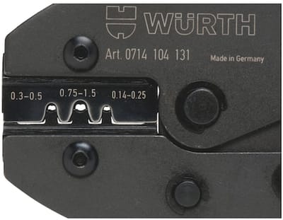 Wurth - 2C-krimptang voor niet-geïsol. platte kabelverbinders - Krimptang Voor niet-geïsoleerde platte connectors x 1 st