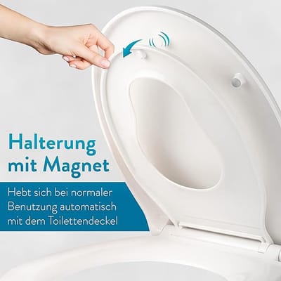closing mechanism I High quality - toiletdeksel met snelsluiting voor eenvoudige reiniging, Duroplast wc-deksel
