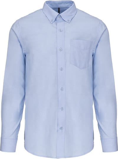 Kariban Heren Oxford overhemd lange mouwen K533 - Oxford Blue - 3XL