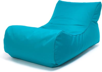 Grote Polyester Zitzak Fauteuil voor Buiten met Opbergvak en Handvat - Lichtblauw