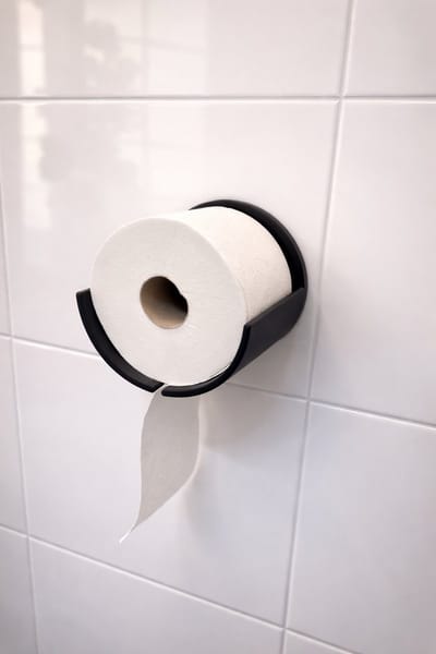 WC Rolhouder voor Wandmontage – Modern Design – Zwart – Minimalistisch