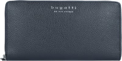 bugatti Portemonnee Linda Zip Around Wallet Black Zwart