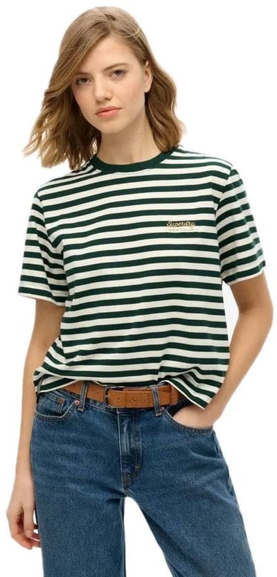 Superdry - Gestreept Country Club T-shirt - Dames - T-shirts