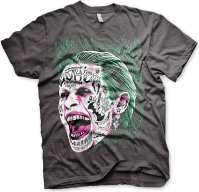 DC Comics Suicide Squad Heren Tshirt -L- Joker Grijs
