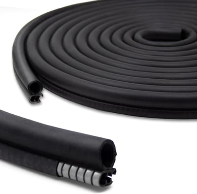 Deurafdichting van 12 meter, 18mm EPDM-rubber, geluidsisolatie en waterdicht, ideaal voor campers, vrachtwagens en boten. Perfect voor bescherming en isolatie.