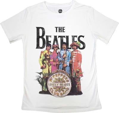 The Beatles - Sgt Pepper Dames T-shirt - S - Wit
