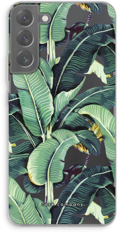 Case Company® - Hoesje geschikt voor Samsung Galaxy S22 Plus hoesje - Bananenbladeren - Soft Cover Telefoonhoesje - Bescherming aan alle Kanten en Schermrand