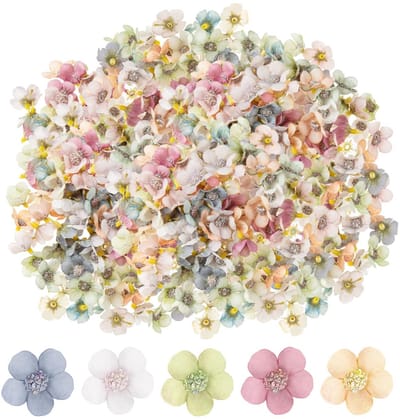 Dailygoods- Papieren Bloemen 150 Stuks - Handgemaakte Kunstbloemen - Madeliefjes - Bruiloftsdecoraties - Doe-Het-Zelf - Gemengde Kleuren