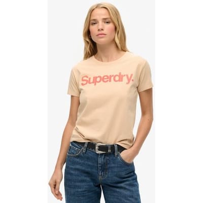 Superdry - City T-shirt met Core logo en aansluitende pasvorm - Dames - T-shirts