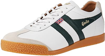 Gola Harrier Elite 2 Trainer - Heren Sneaker - Wit-Donker-Groen