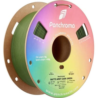 Polymaker CA04010 Panchroma™ Matte Filament PLA kunststof Mat, Gering kunststofgehalte 1.75 mm 1000 g Army Dark Green, Groen 1 stuk(s)