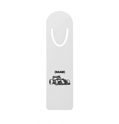 Hacebo® - Formule 1 met eigen naam metalen boekenlegger - Auto rijden - Auto liefhebbers - Autosport Bladwijzer boekenleggers - 12.7 cm x 3.2cm