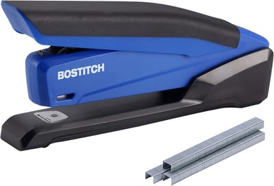 Krachtige Bureaunietmachine met 20 Vel Capaciteit en Ingebouwde Nietverwijderaar Lichtblauw