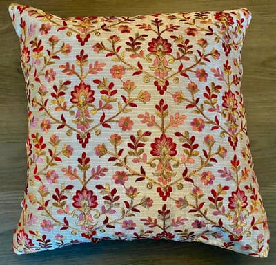 Kussens woonkamer - kussenhoes 40 x 40 cm - kussensloop - sierkussens - cushion cover - katoensilk - Kussenhoesjes - 2 stuks - etnisch Indiaas - borduurwerk - embroidery