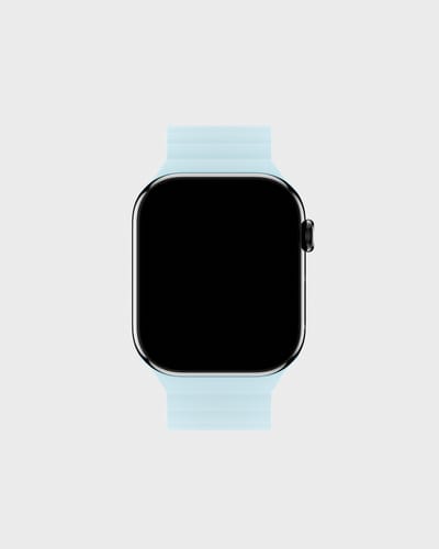 Holdit Siliconen bandje magneet voor de Apple Watch | 38/40/41/42 mm - Mineral Blue / Grey