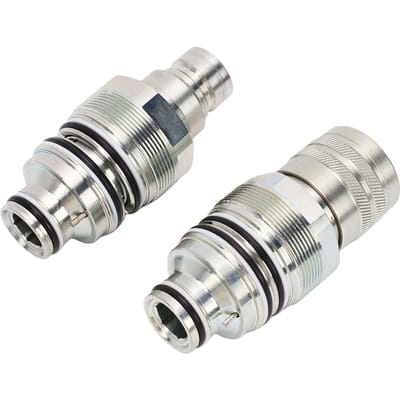 Man Vrouw Koppeling Geschikt voor Bobcat S130 T140 Lader 6679837 6680018 Hydraulische Platte Face Snelkoppeling Connector 46mm