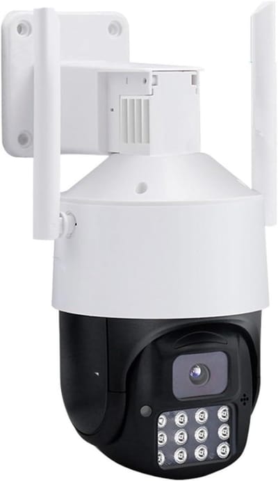 Buitencamera Wifi - Beveiligingscamera Outdoor - Huis Beveiligen - Full Color Nachtzicht - 5MP 128GB - Wit