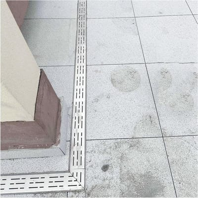 Afvoer Kanaal Systeem - Lineaire Goot - Water Afvoeren - Roestvrij Staal - 4 x 100 cm - Zilver
