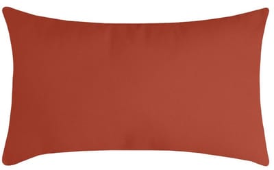 Stof Textile sierkussen Nelson - terracotta - 30 x 50 cm - bank kussens - zitkussens - binnen/buiten - polyester