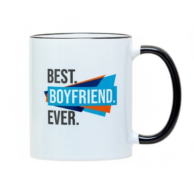 Best Boyfriend Ever Mok – Romantisch Cadeau Koffiemok voor Hem – 330 ml Keramische Mok