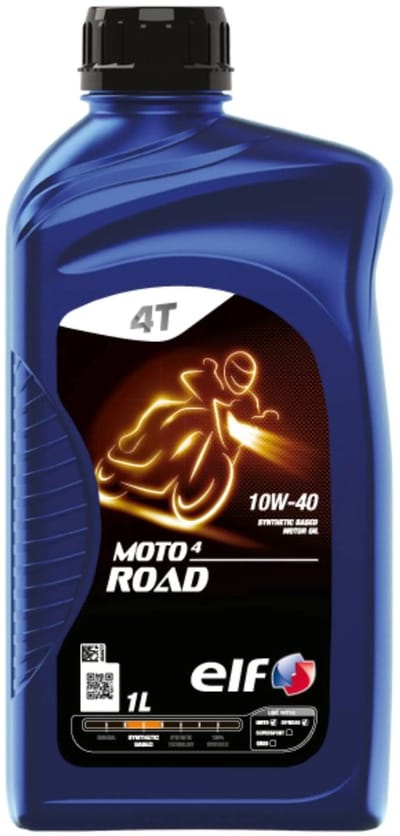Total Elf Moto 4 Road 10w40 motorfiets olie 1 liter