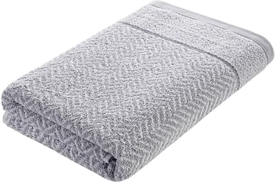 Allecto - Douchehanddoek - Badhanddoek 100% Katoen - Zacht en duurzaam - Zilvergrijs - Perfect voor kinderen - 70x140 cm