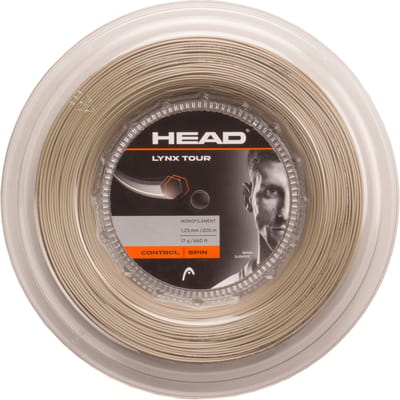 HEAD Lynx Tour Reel Rol Snaren 200m-Natuurlijke Kleuren