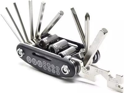 LOUZIR Multitool Fiets reparatie toolkit 16-delig - race fiets mountainbike