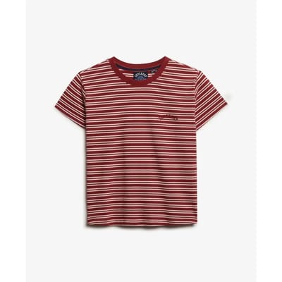 Superdry - Essential Logo Gestreept T-shirt Slanke Pasvorm - Dames - T-shirts