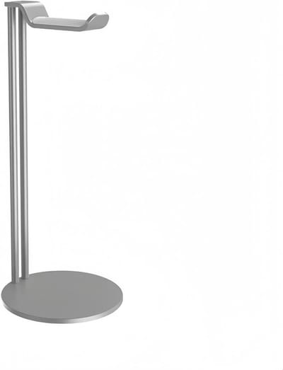 Hoofdtelefoonstandaard Aluminium - Headset Houder - Bureau Organisatie - Verzwaarde Basis - 28 cm Hoog - Grijs