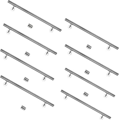 Roestvrijstalen Trapleuning - Wandleuning Balustrade - Veilig Traplopen - Roest- & Corrosiebestendig - 800 cm - Zilver