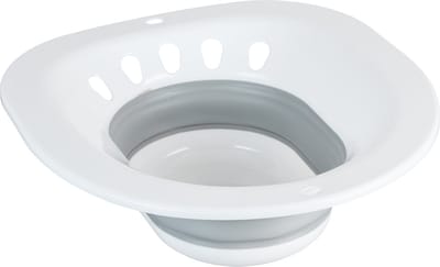 zitbadje toilet - opvouwbaar - 12x36x39 cm - voor hygiëne - intieme zones - menstruatie - kunststof