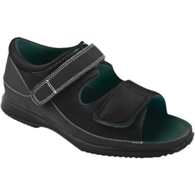 PODARTIS Unisex diabetesschoenen Deambulo open - Zwart - Maat 38 (SA501)