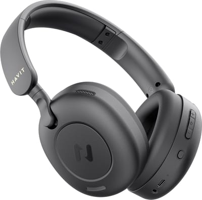 Havit Serie - Draadloze Bluetooth Koptelefoon - Zwart - Hybride Actieve Ruisonderdrukking - Opvouwbaar Ontwerp