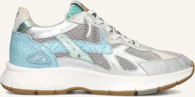 Floris Van Bommel Sfw-10152 Daysi Sneakers - Textiel - Dames - Zilver - Maat 42