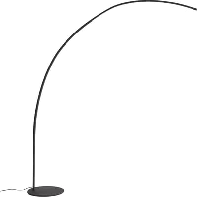 QAZQA arlow - Moderne Dimbare LED Booglamp | Vloerlamp | Staande Lamp met Dimmer - 1 lichts - H 183 cm - Zwart - Woonkamer