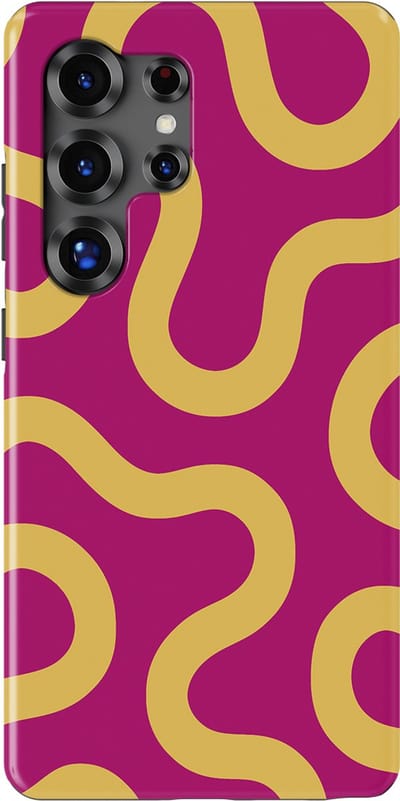 DripCase Motion Flow Tough Hoesje Samsung Galaxy S25 Ultra | Backcover met Mag | Trendy Design | Valbescherming | Candy Current