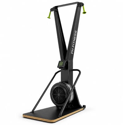 PH Fitness Skitrainer – Full Body Luchtweerstand Ski Machine – Automatische Weerstand – Verticale Skitrainer voor Thuis – HIIT, CrossFit & Hyrox Training