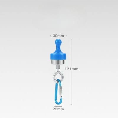 Outdoor sterke magnetische ijzeren haak Sterke magnetische magnetische haak Campinglantaarn Hangende luifel Tenthouder Haak Klimknop Karabijnhaak blue