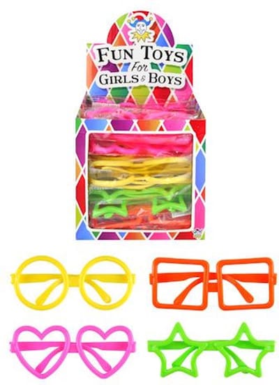 Uitdeelcadeautjes - Kinder Fun / Feest Brillen in Traktatiebox | Traktatie Feestbrillen (26 Stuks)