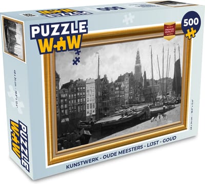 Puzzel Kunstwerk - Oude meesters - Lijst - Goud - Legpuzzel - Puzzel 500 stukjes
