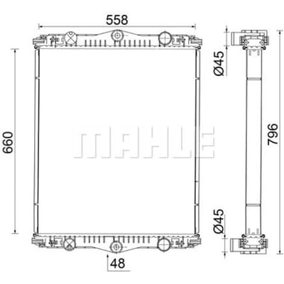 Radiator MAHLE CR 2583 001S