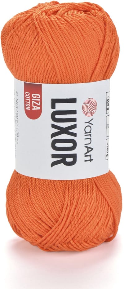 YarnArt Luxor – Gemerceriseerd Katoen Garen – 50g – ±125m – Glanzend Haakgaren – Voor Kleding & Accessoires - Kleur 1223