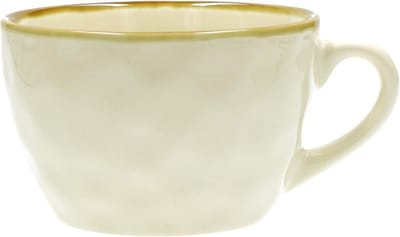 Ontbijt Cup - Koffie Mok - Warme Dranken - Vaatwasserbestendig - 420 ml - Gebroken Wit